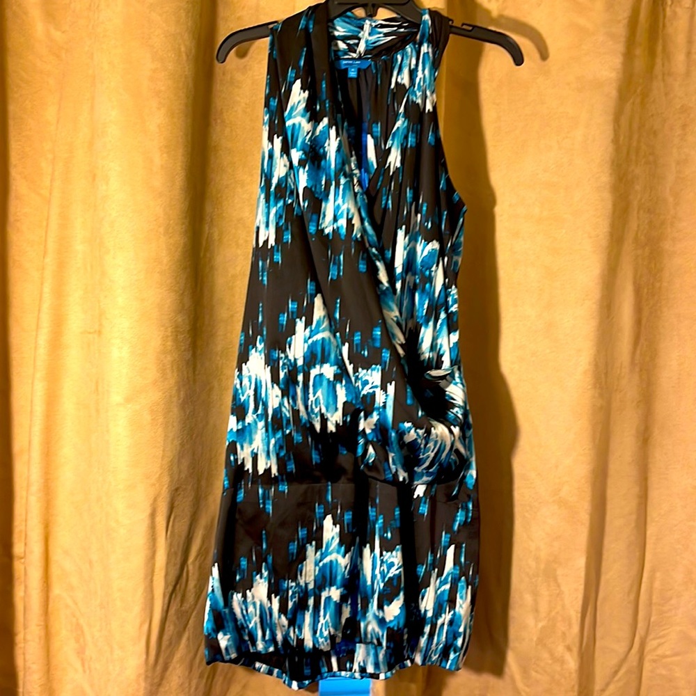Black and Teal sleeveless dress